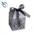 Laser Cut Paper Wedding Custom Logo Favor Chocolate Candy Box with Handle